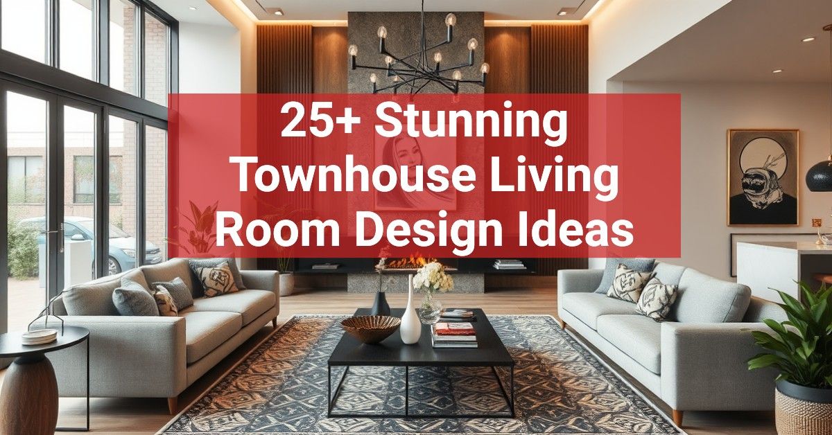 25+ Stunning Townhouse Living Room Design Ideas