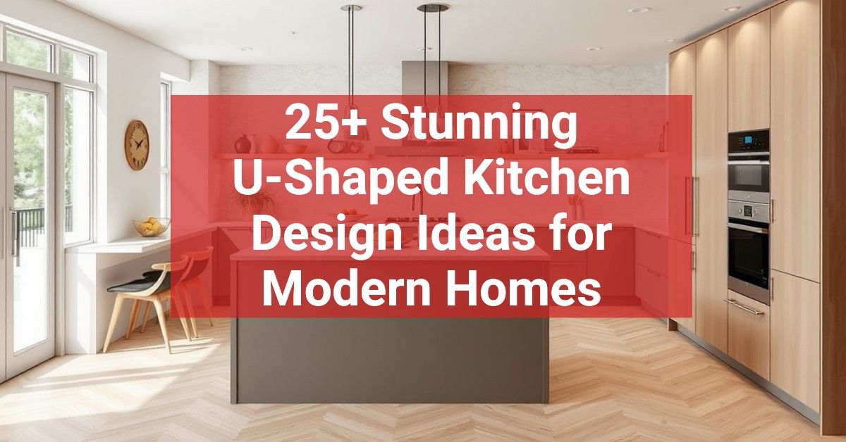 25+ Stunning U-Shaped Kitchen Design Ideas for Modern Homes