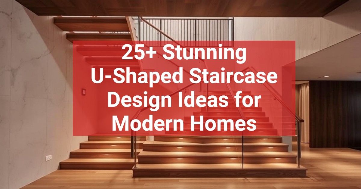 25+ Stunning U-Shaped Staircase Design Ideas for Modern Homes