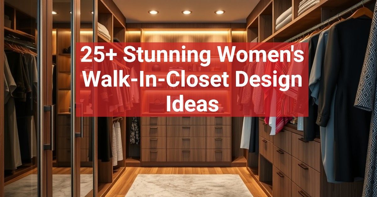 25+ Stunning Women's Walk-In-Closet Design Ideas