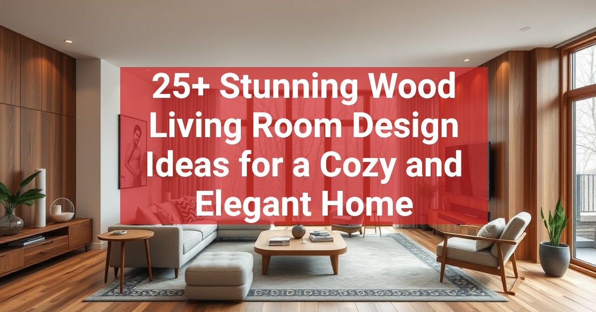 25+ Stunning Wood Living Room Design Ideas for a Cozy and Elegant Home