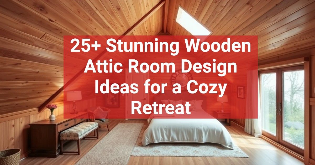 25+ Stunning Wooden Attic Room Design Ideas for a Cozy Retreat