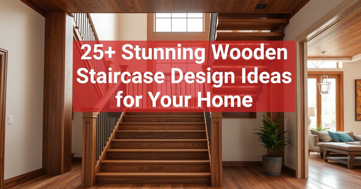 25+ Stunning Wooden Staircase Design Ideas for Your Home