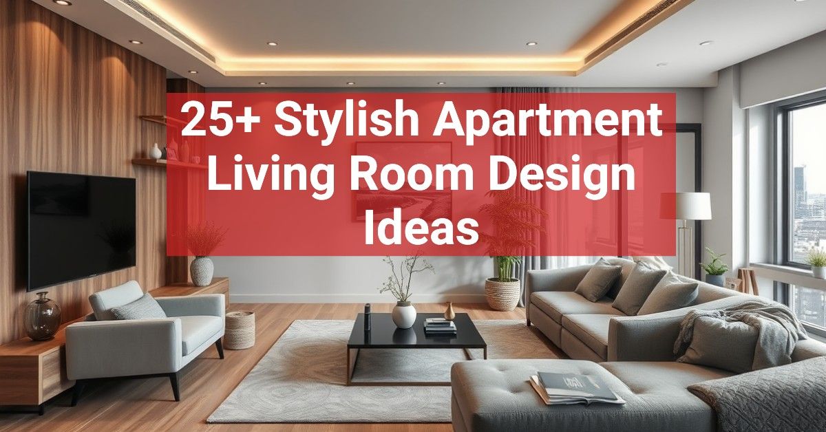 25+ Stylish Apartment Living Room Design Ideas