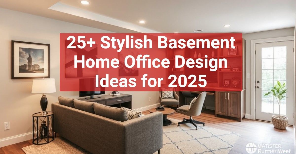 25+ Stylish Basement Home Office Design Ideas for 2025