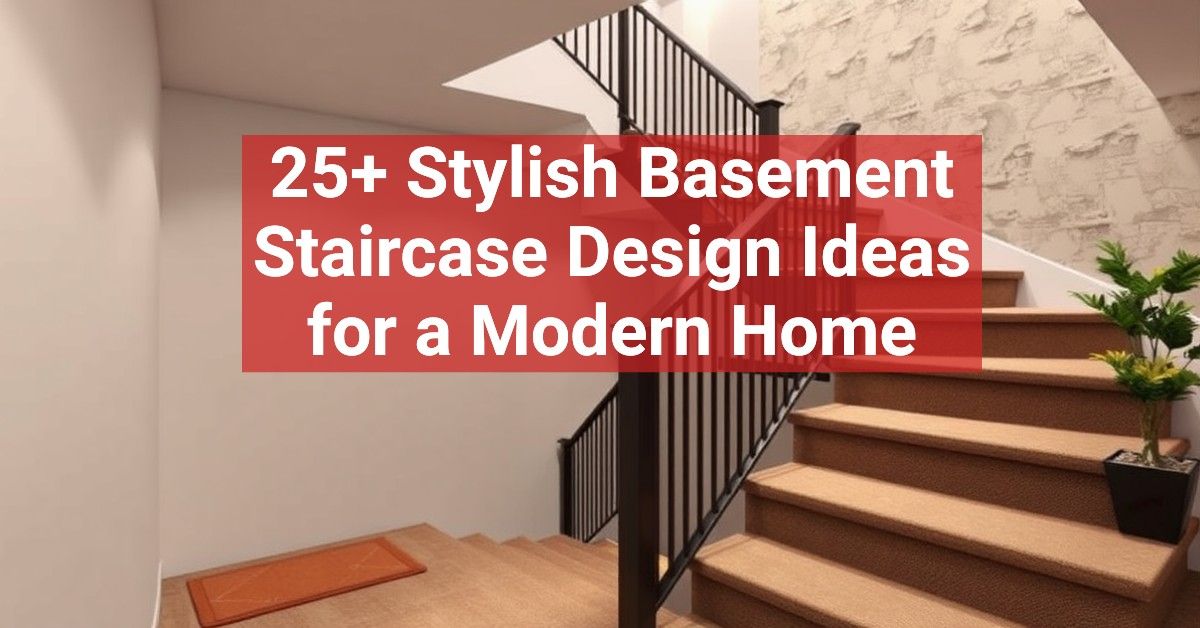 25+ Stylish Basement Staircase Design Ideas for a Modern Home