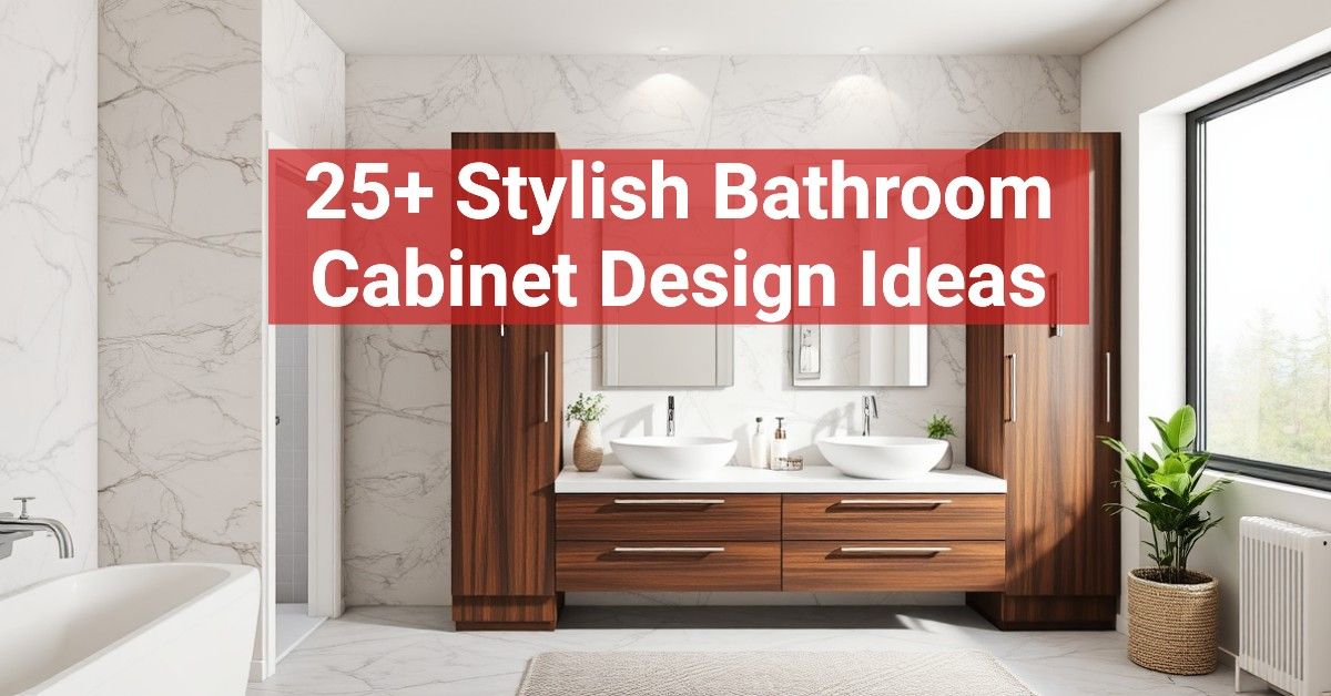 25+ Stylish Bathroom Cabinet Design Ideas