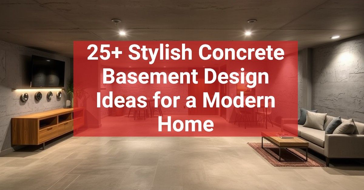 25+ Stylish Concrete Basement Design Ideas for a Modern Home