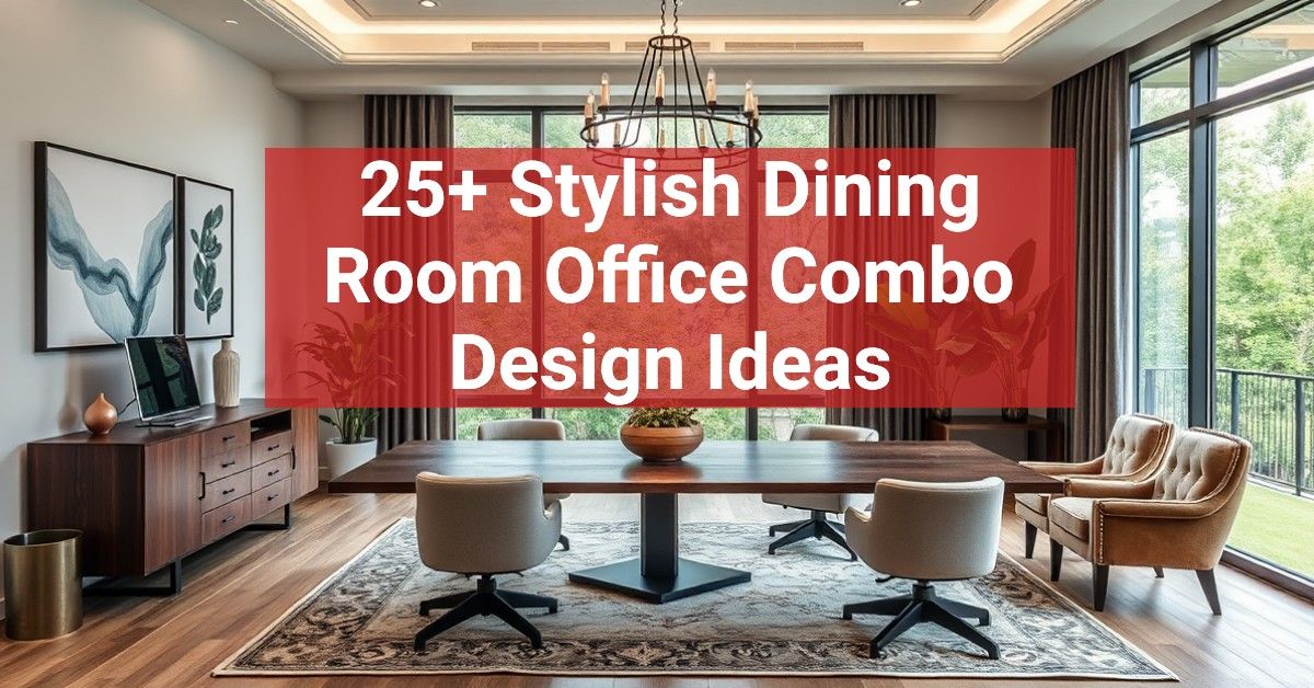 25+ Stylish Dining Room Office Combo Design Ideas