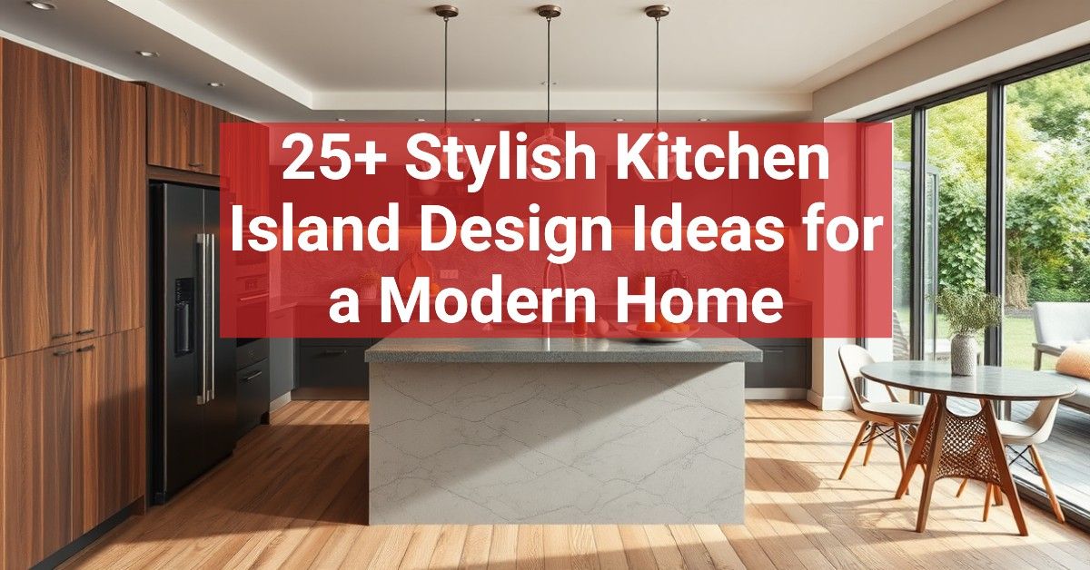 25+ Stylish Kitchen Island Design Ideas for a Modern Home