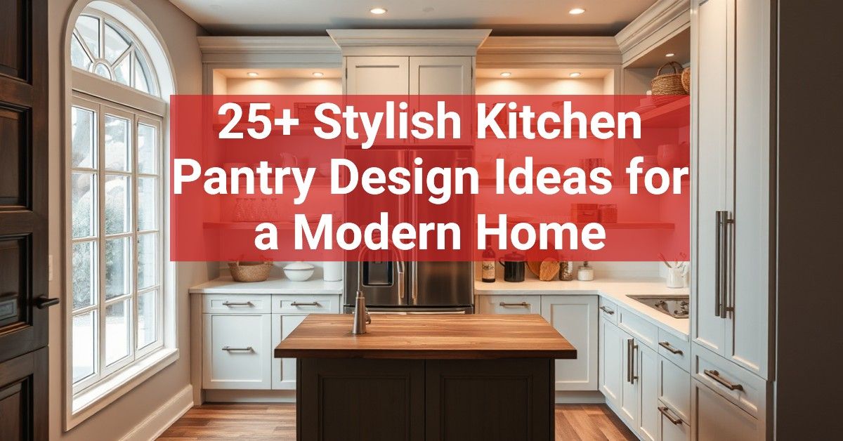 25+ Stylish Kitchen Pantry Design Ideas for a Modern Home