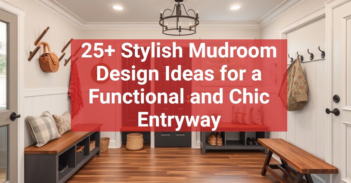 25+ Stylish Mudroom Design Ideas for a Functional and Chic Entryway