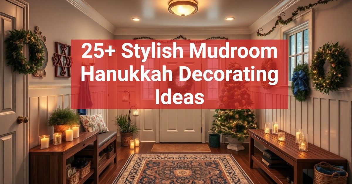 25+ Stylish Mudroom Hanukkah Decorating Ideas