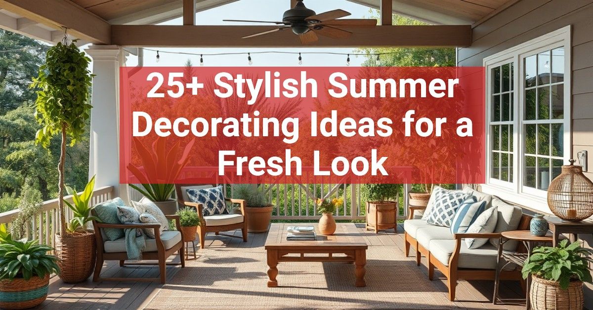 25+ Stylish Summer Decorating Ideas for a Fresh Look