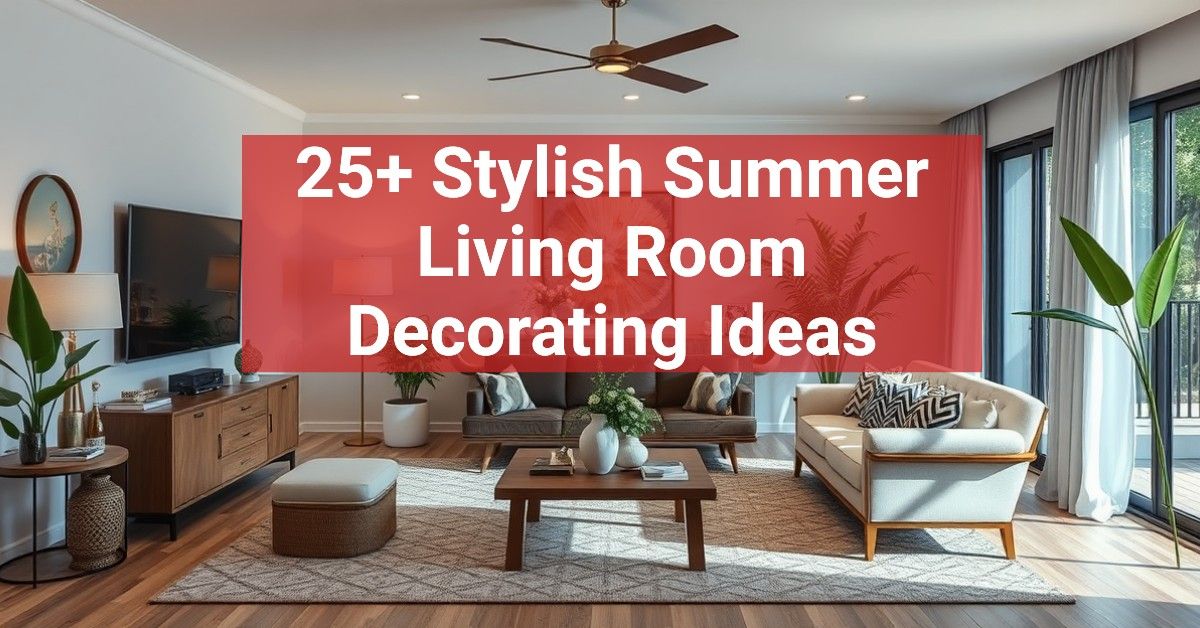 25+ Stylish Summer Living Room Decorating Ideas