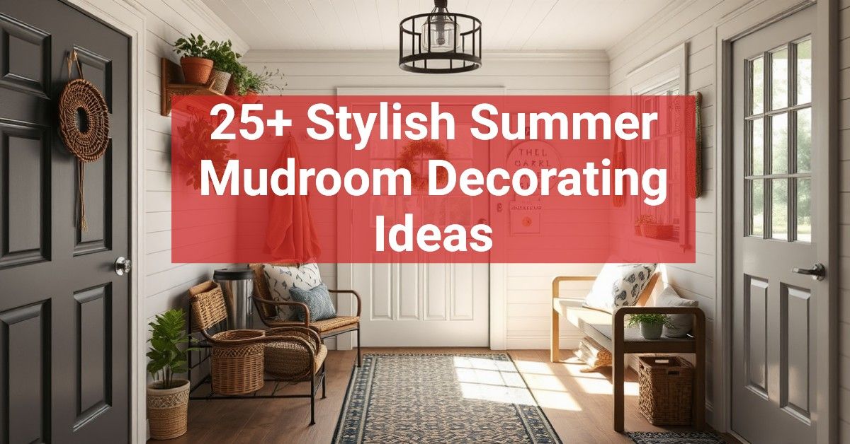 25+ Stylish Summer Mudroom Decorating Ideas