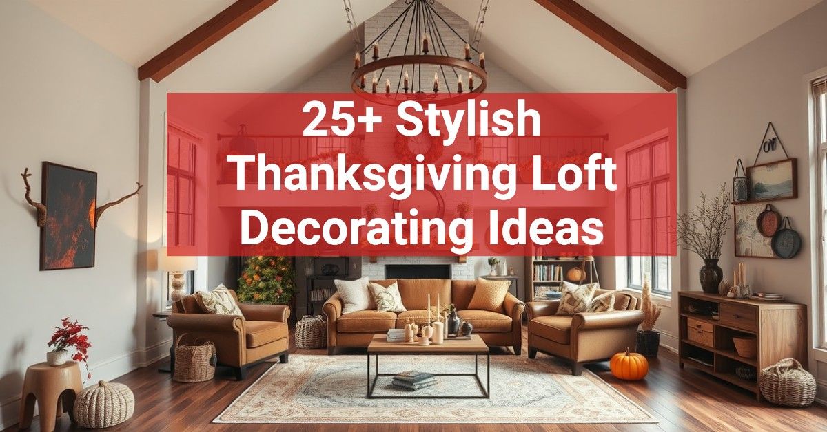 25+ Stylish Thanksgiving Loft Decorating Ideas