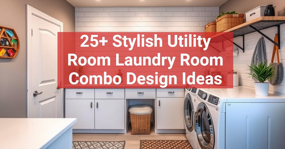 25+ Stylish Utility Room Laundry Room Combo Design Ideas