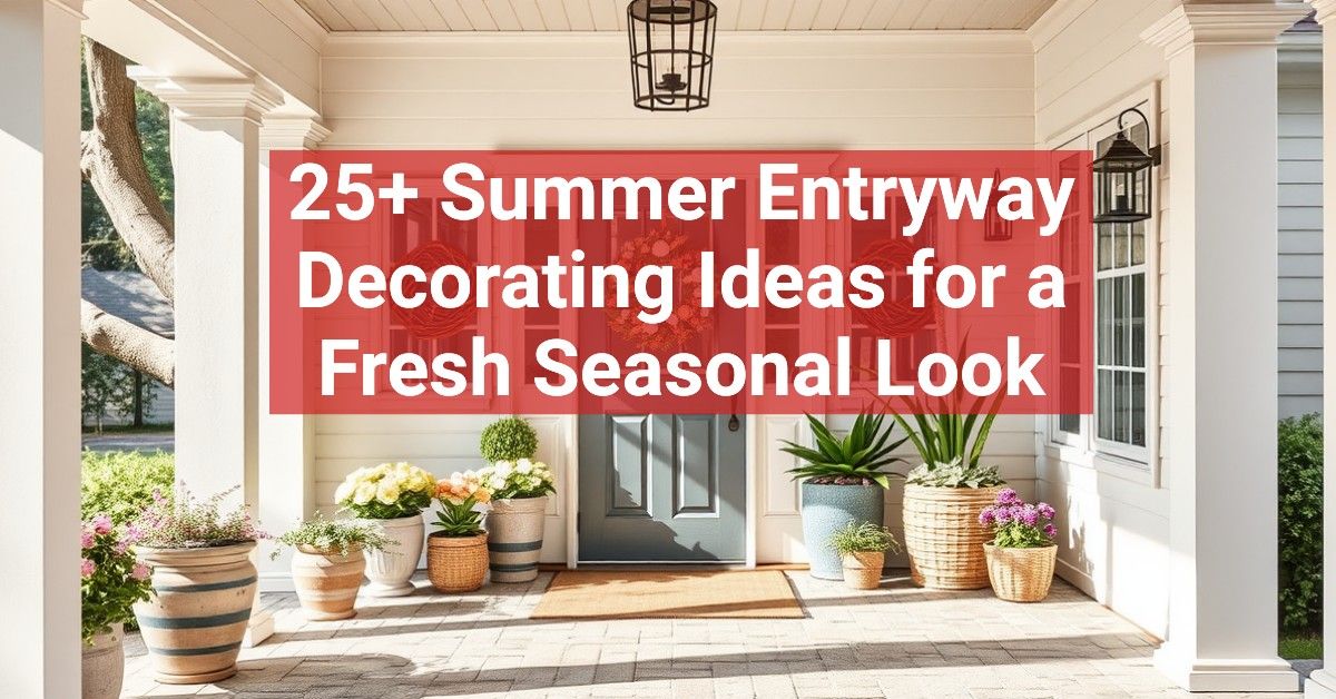 25+ Summer Entryway Decorating Ideas for a Fresh Seasonal Look