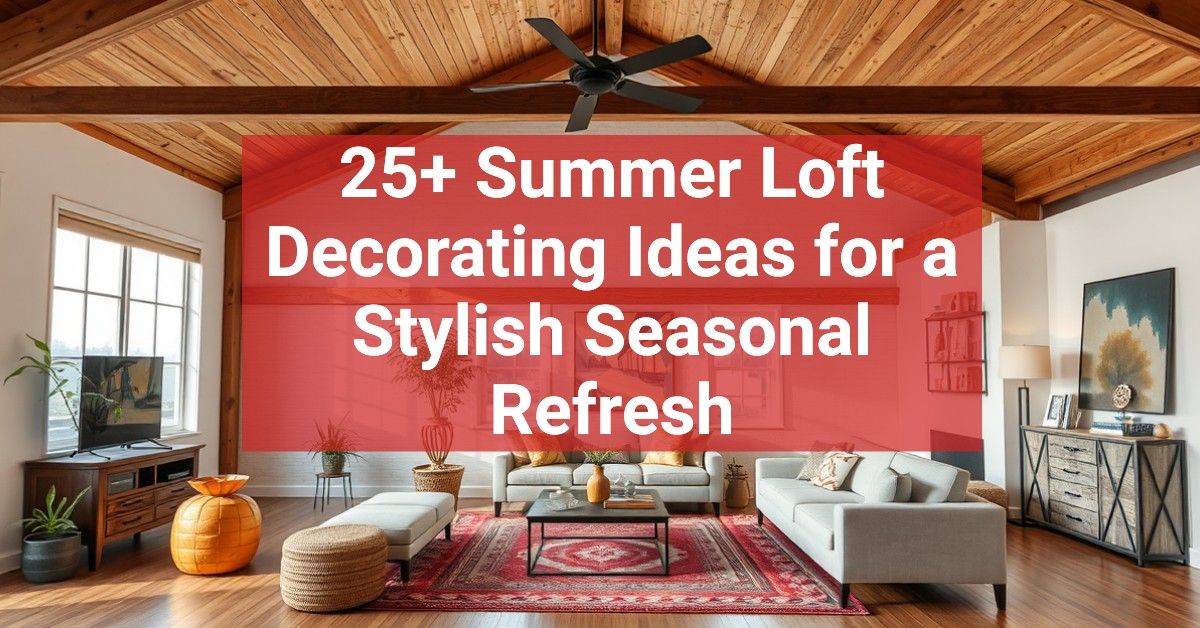 25+ Summer Loft Decorating Ideas for a Stylish Seasonal Refresh