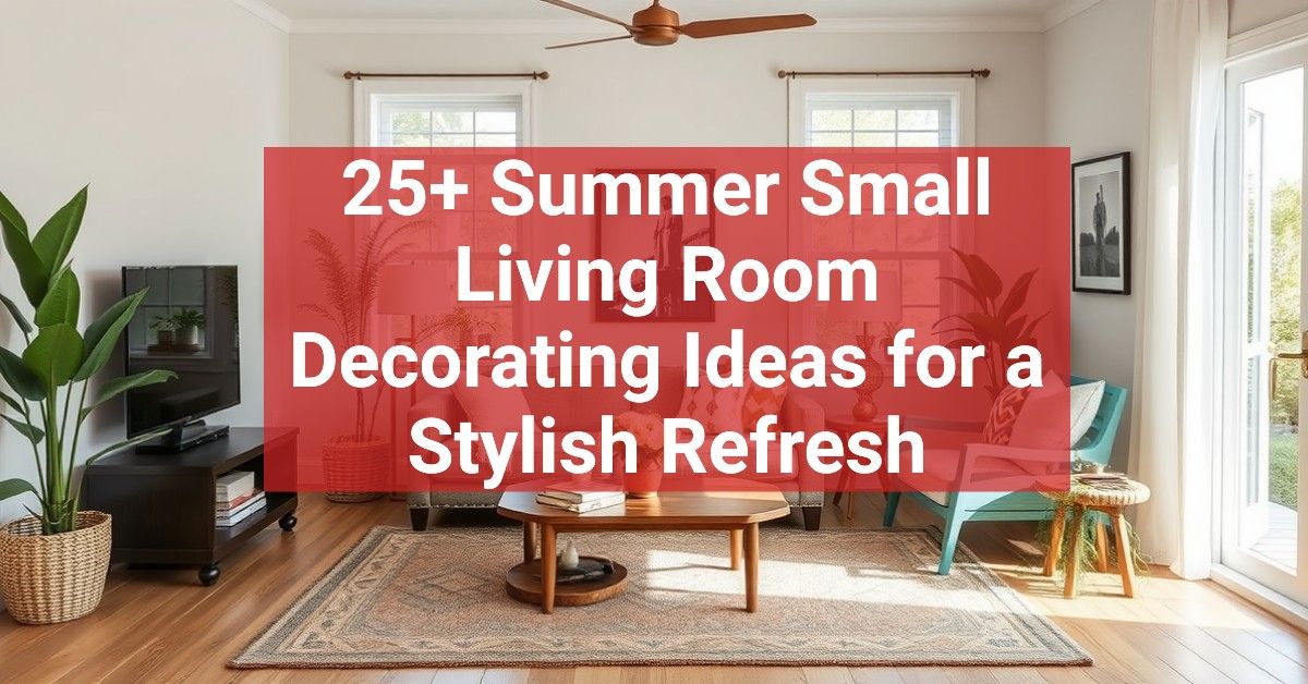 25+ Summer Small Living Room Decorating Ideas for a Stylish Refresh