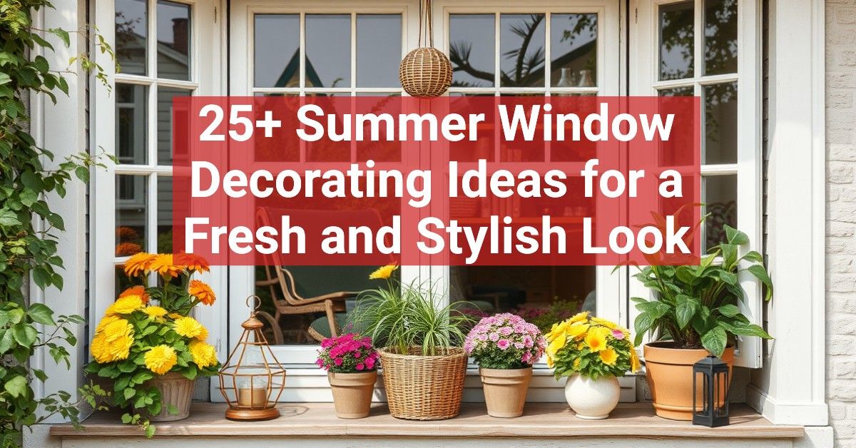 25+ Summer Window Decorating Ideas for a Fresh and Stylish Look