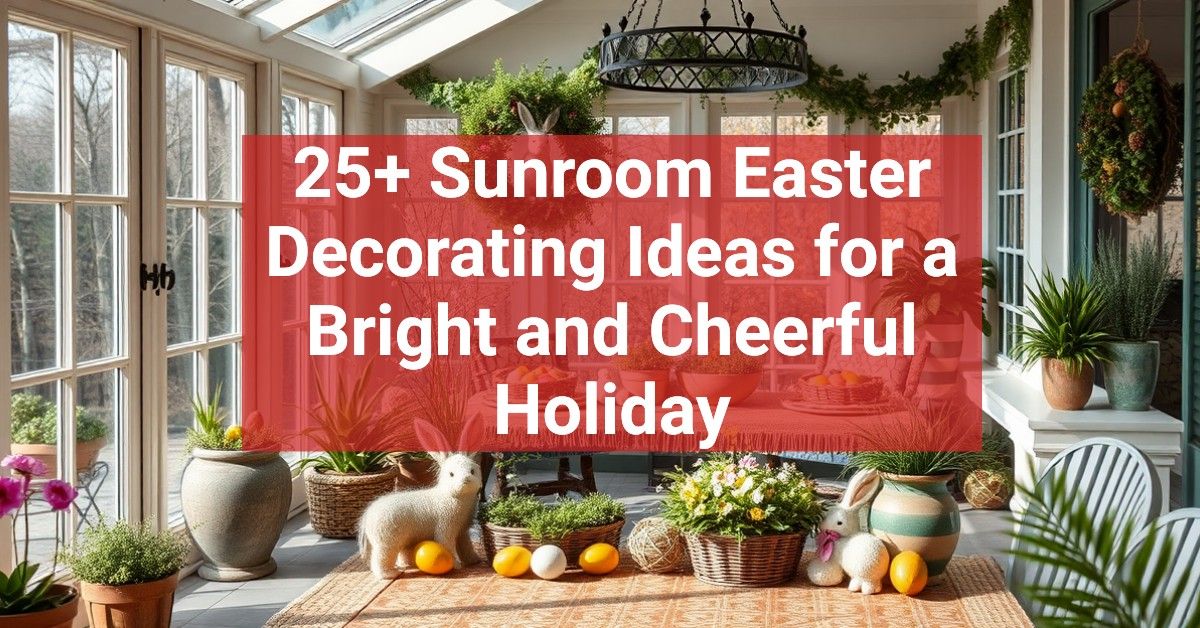 25+ Sunroom Easter Decorating Ideas for a Bright and Cheerful Holiday