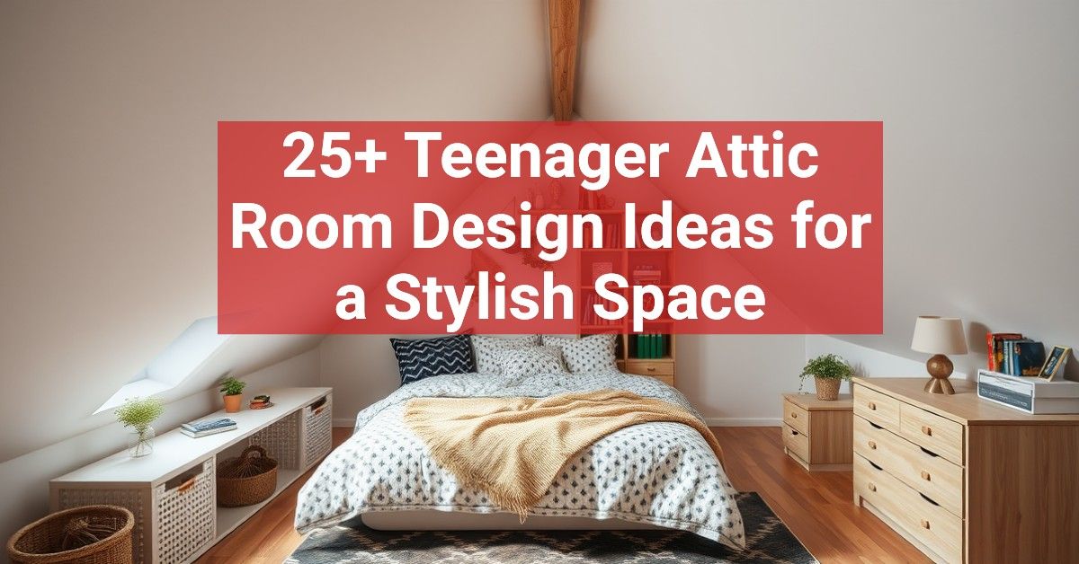 25+ Teenager Attic Room Design Ideas for a Stylish Space