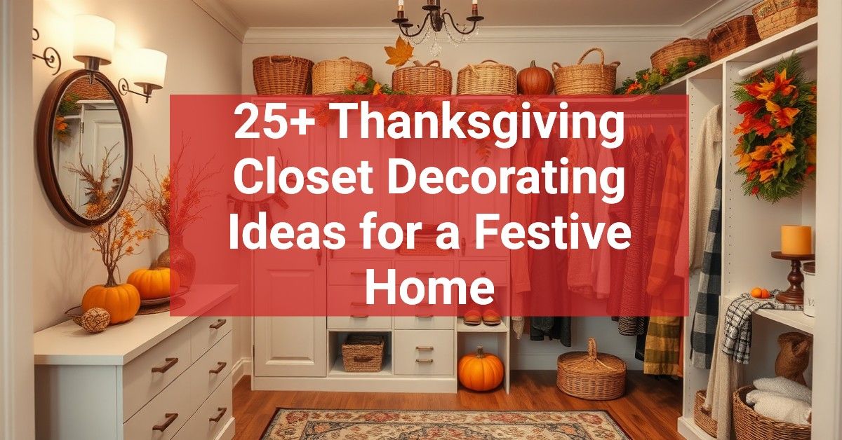 25+ Thanksgiving Closet Decorating Ideas for a Festive Home