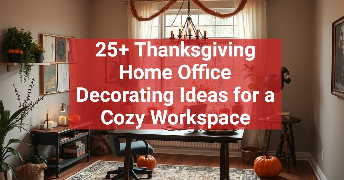 25+ Thanksgiving Home Office Decorating Ideas for a Cozy Workspace