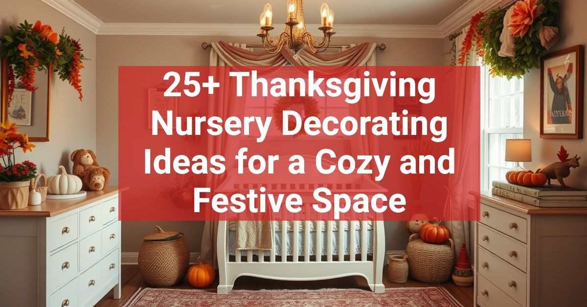 25+ Thanksgiving Nursery Decorating Ideas for a Cozy and Festive Space