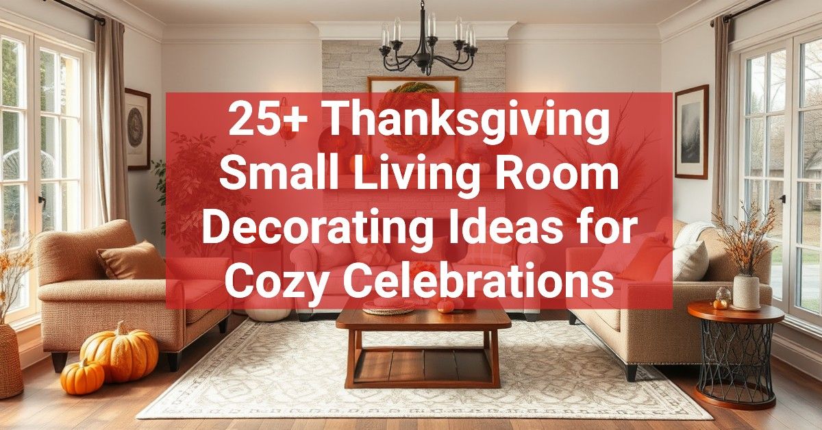 25+ Thanksgiving Small Living Room Decorating Ideas for Cozy Celebrations