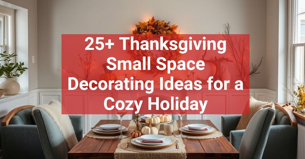 25+ Thanksgiving Small Space Decorating Ideas for a Cozy Holiday