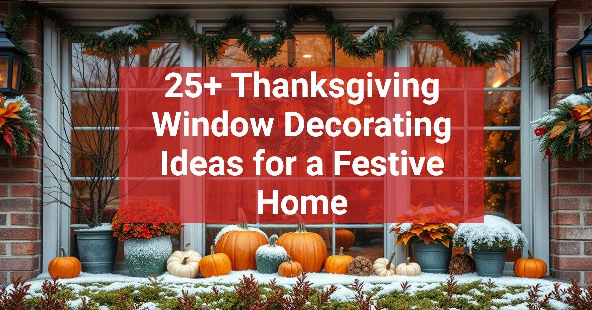 25+ Thanksgiving Window Decorating Ideas for a Festive Home