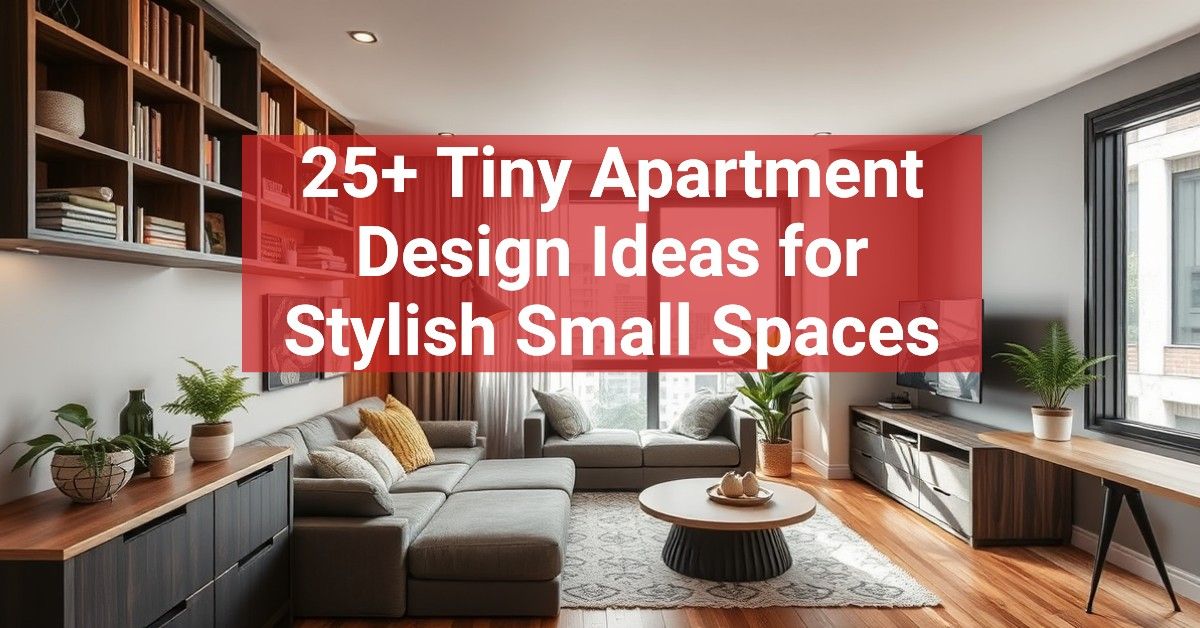 25+ Tiny Apartment Design Ideas for Stylish Small Spaces