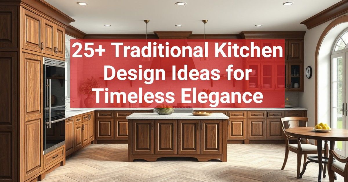 25+ Traditional Kitchen Design Ideas for Timeless Elegance