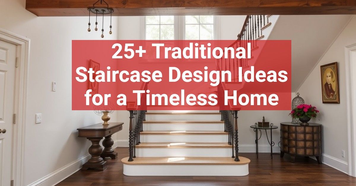 25+ Traditional Staircase Design Ideas for a Timeless Home