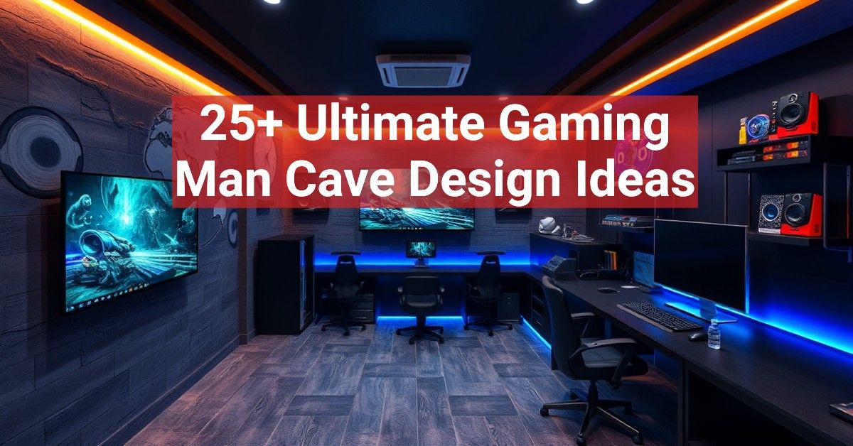 25+ Ultimate Gaming Man Cave Design Ideas