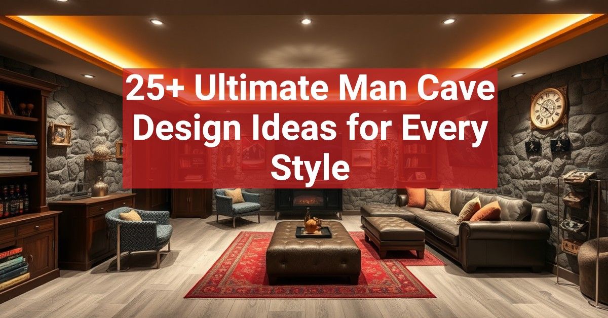 25+ Ultimate Man Cave Design Ideas for Every Style