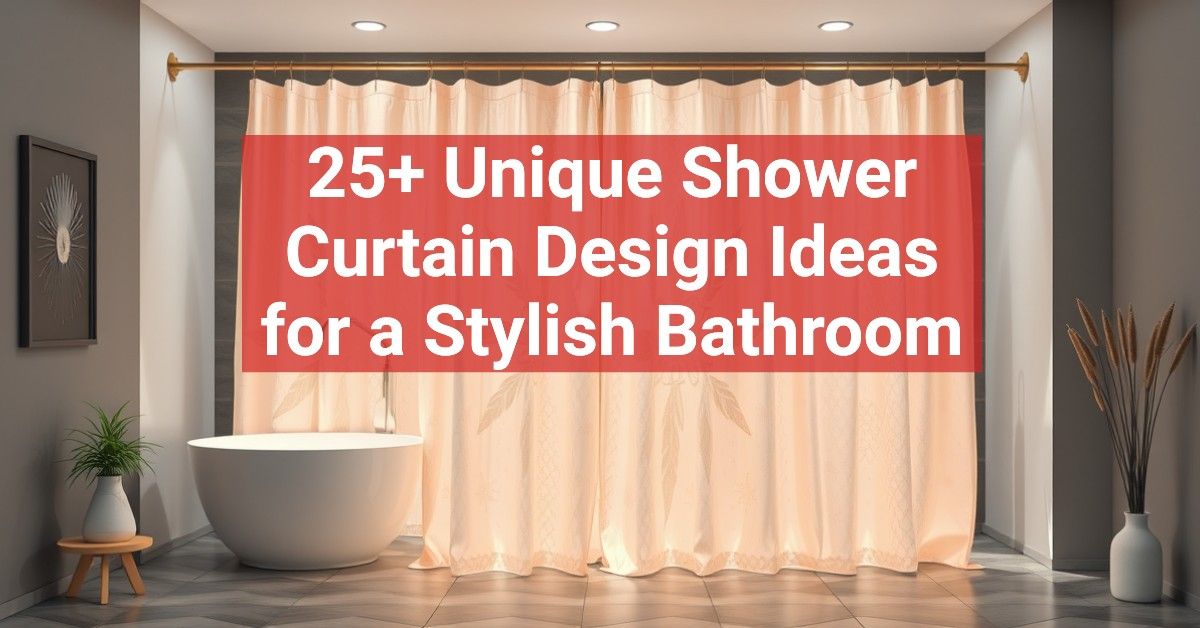 25+ Unique Shower Curtain Design Ideas for a Stylish Bathroom