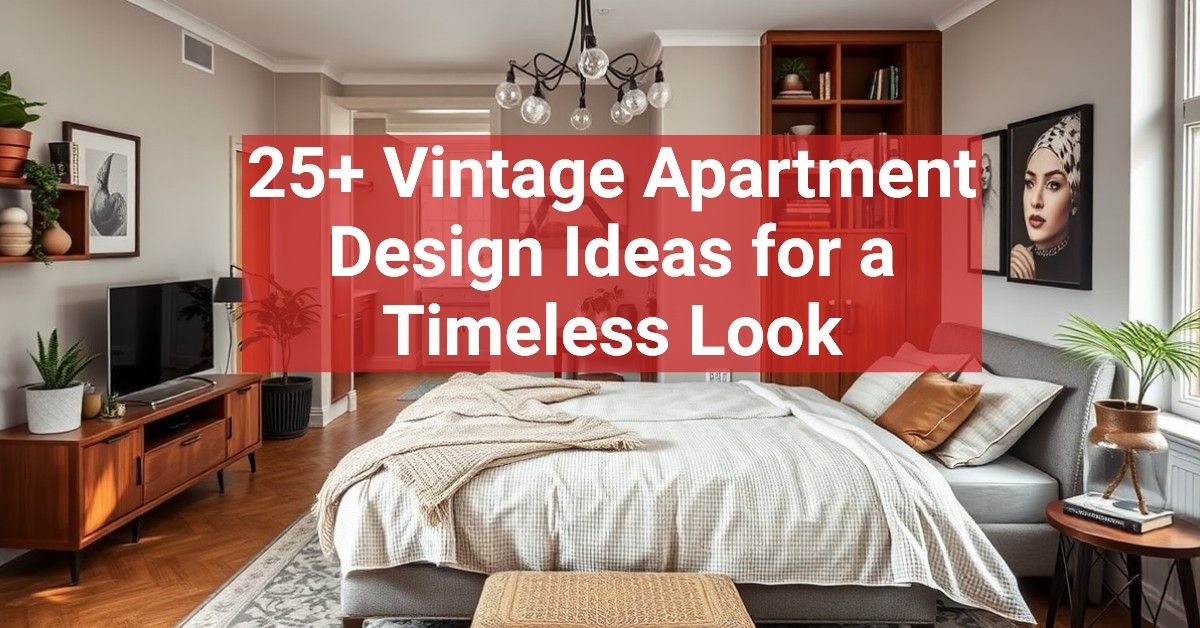 25+ Vintage Apartment Design Ideas for a Timeless Look