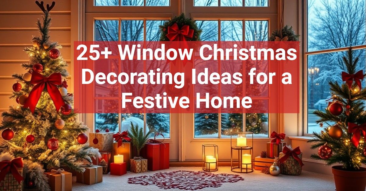 25+ Window Christmas Decorating Ideas for a Festive Home