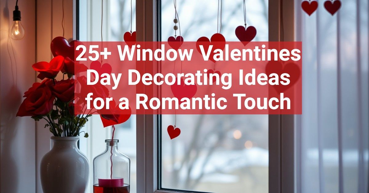 25+ Window Valentines Day Decorating Ideas for a Romantic Touch