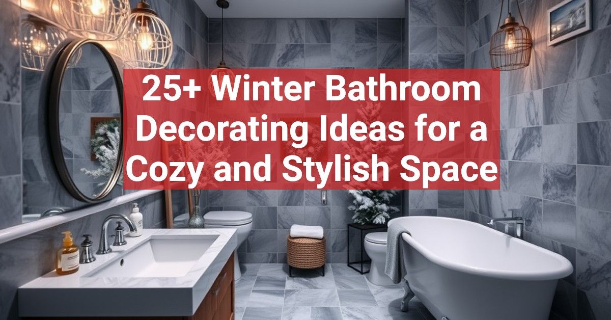 25+ Winter Bathroom Decorating Ideas for a Cozy and Stylish Space