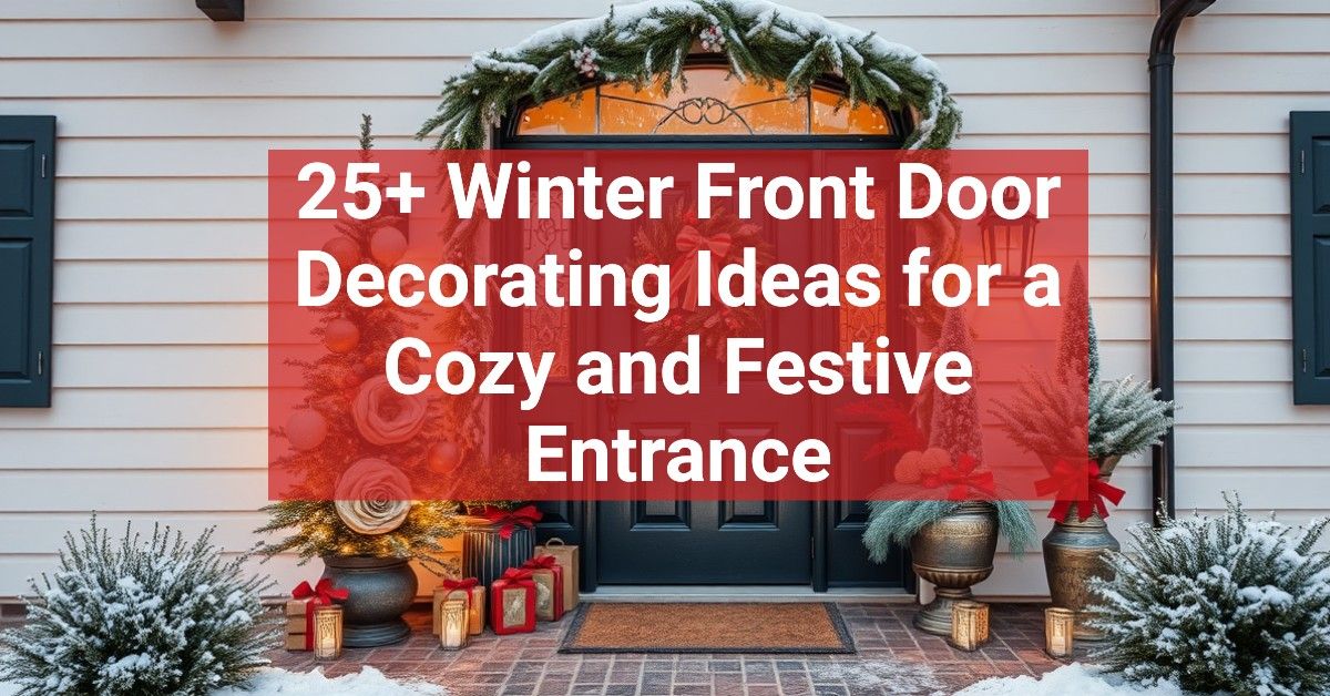 25+ Winter Front Door Decorating Ideas for a Cozy and Festive Entrance