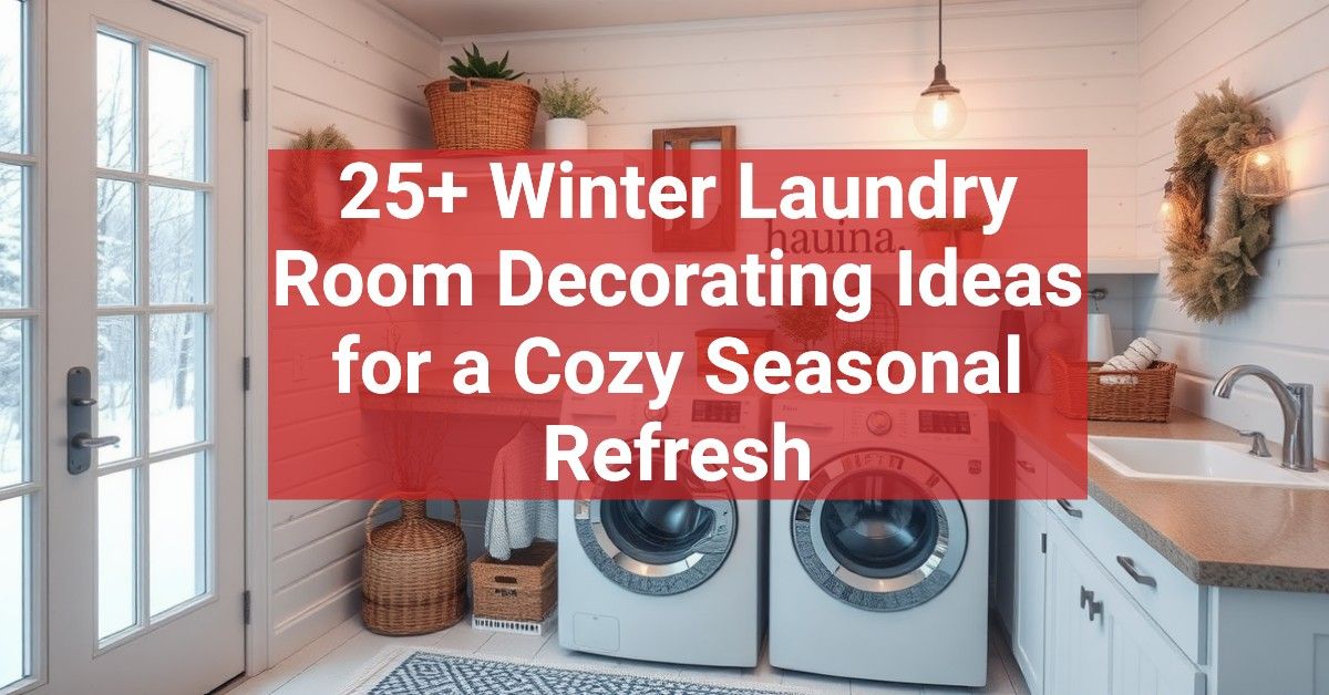 25+ Winter Laundry Room Decorating Ideas for a Cozy Seasonal Refresh