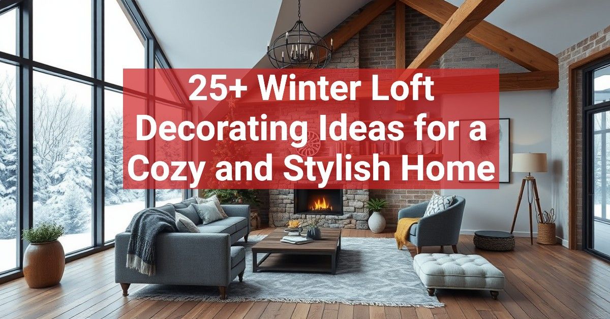 25+ Winter Loft Decorating Ideas for a Cozy and Stylish Home