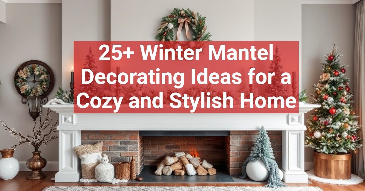 25+ Winter Mantel Decorating Ideas for a Cozy and Stylish Home