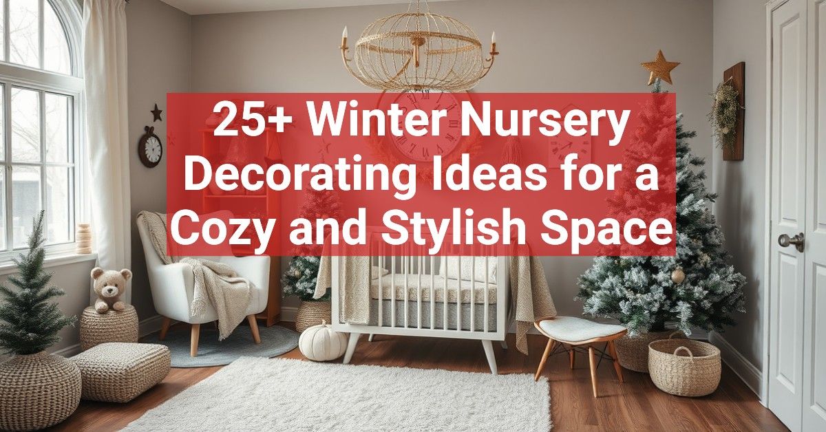 25+ Winter Nursery Decorating Ideas for a Cozy and Stylish Space