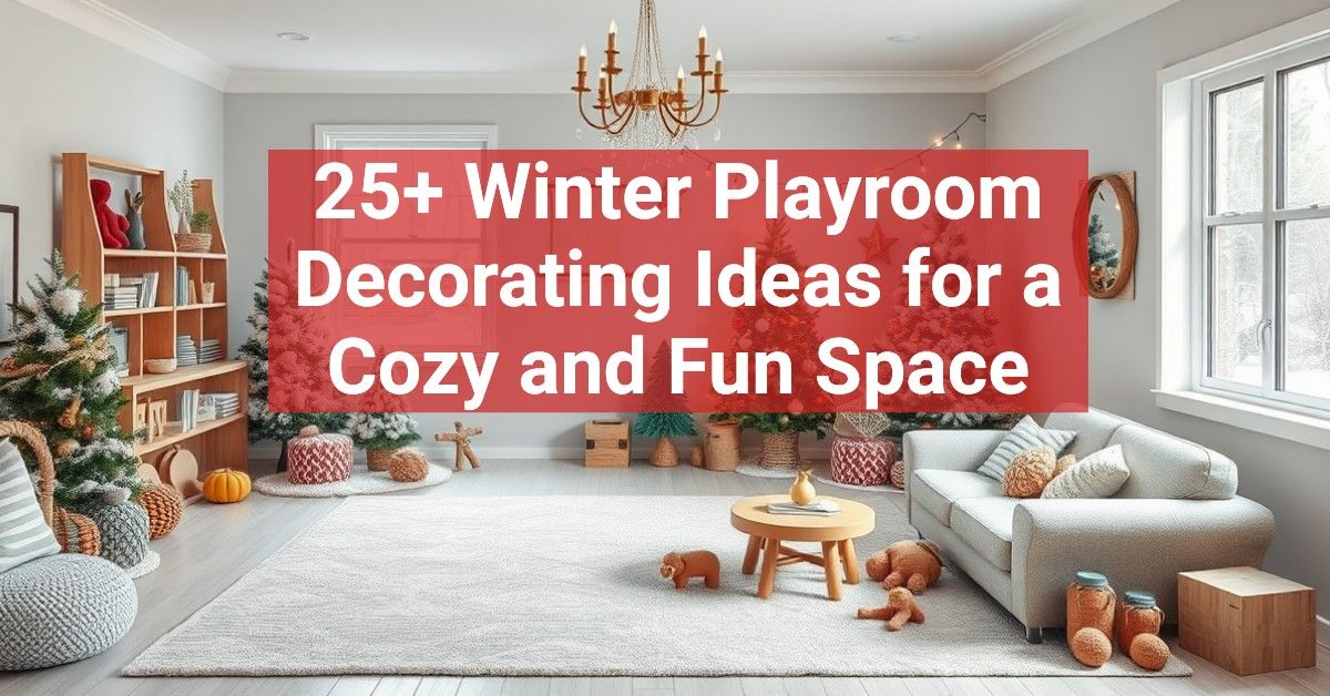 25+ Winter Playroom Decorating Ideas for a Cozy and Fun Space